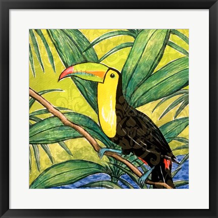Framed Tropical Bird II Print