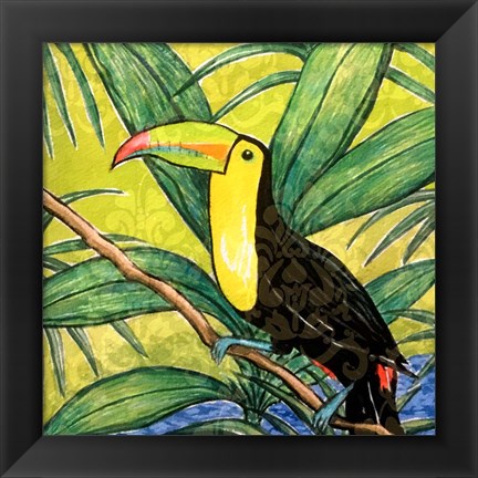 Framed Tropical Bird II Print