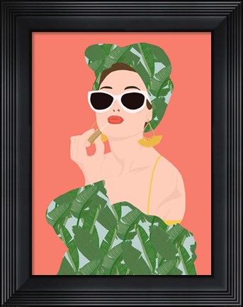 Framed Tropical Lady Print