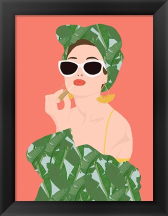 Framed Tropical Lady Print