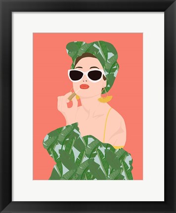 Framed Tropical Lady Print