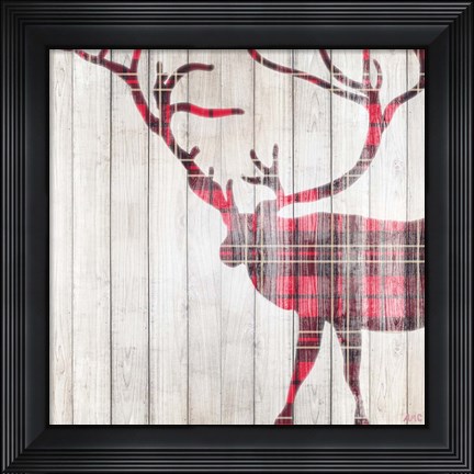 Framed Red Rhizome Deer Print