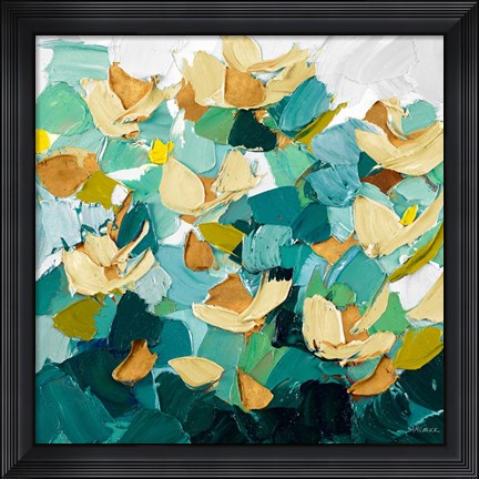 Framed Gold and Teal Dream Print