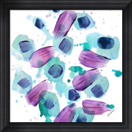 Framed Abstract Lotus Pod Print