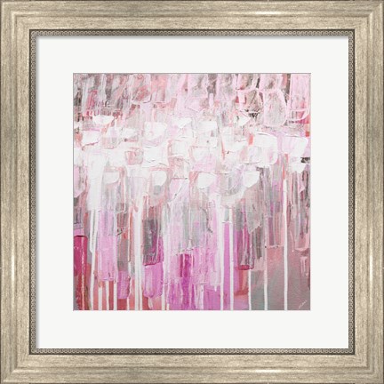 Framed Organic Pink Party Print