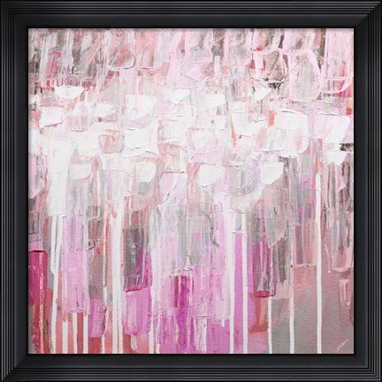 Framed Organic Pink Party Print
