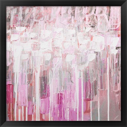 Framed Organic Pink Party Print