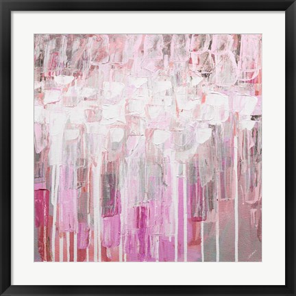 Framed Organic Pink Party Print