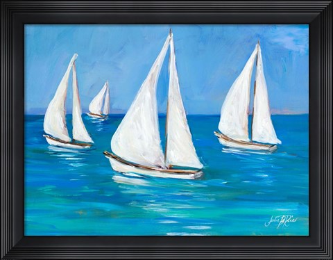 Framed Sailboats I Print