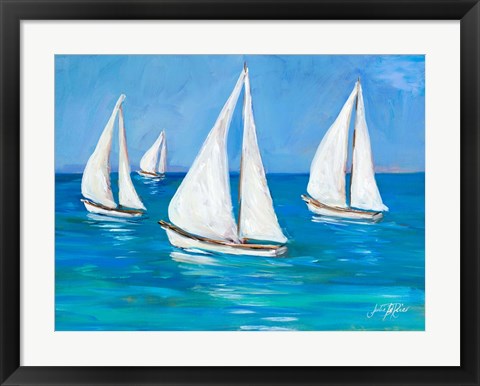 Framed Sailboats I Print