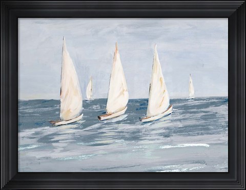Framed Sailing Calm Waters  II Print