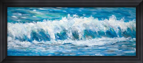 Framed Big Ocean Waves Print