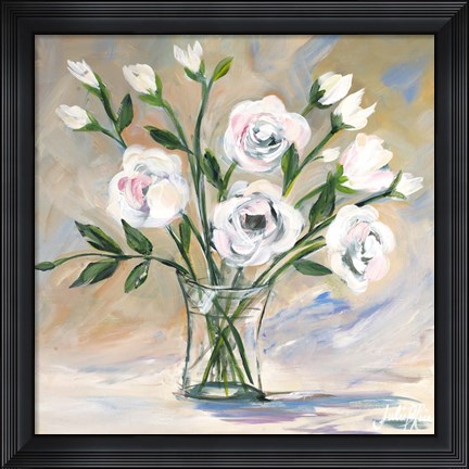 Framed Soft Bouquet Print
