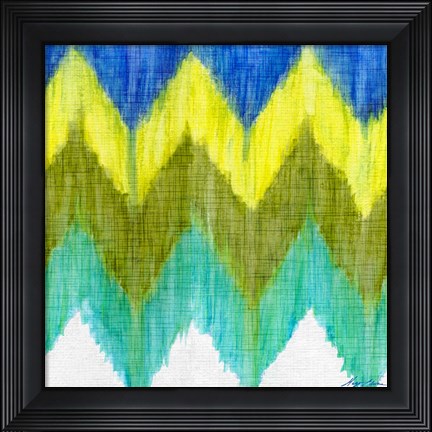 Framed Brilliant Chevron II Print