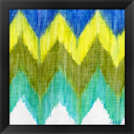 Framed Brilliant Chevron II Print