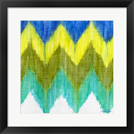 Framed Brilliant Chevron II Print