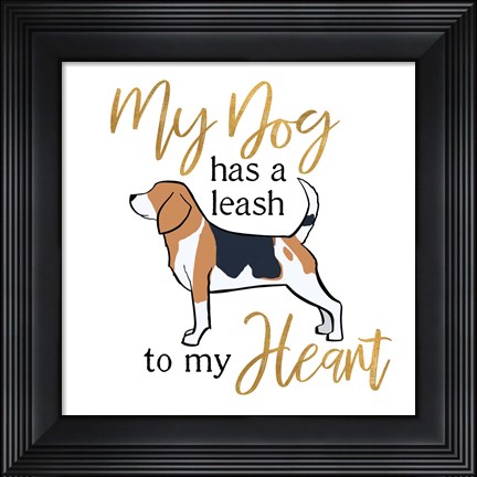 Framed Puppy Positive I Print