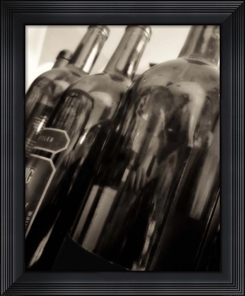 Framed Open Bottles I Print
