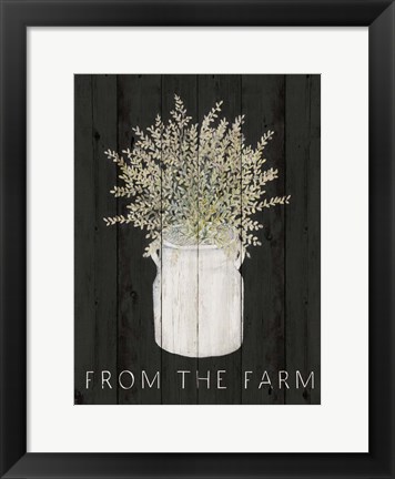 Framed From The Farm Print