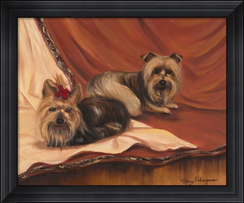 Framed Terrier Couple Print