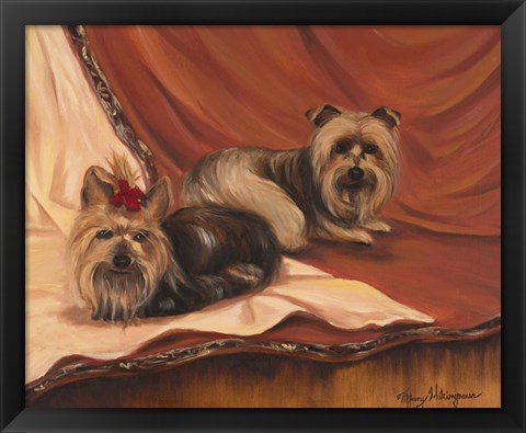 Framed Terrier Couple Print