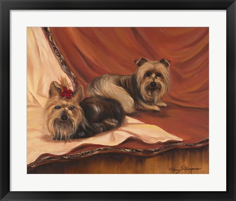 Framed Terrier Couple Print