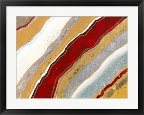 Framed Red Earth I Print