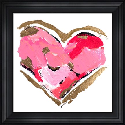 Framed Heart Full of Love II Print