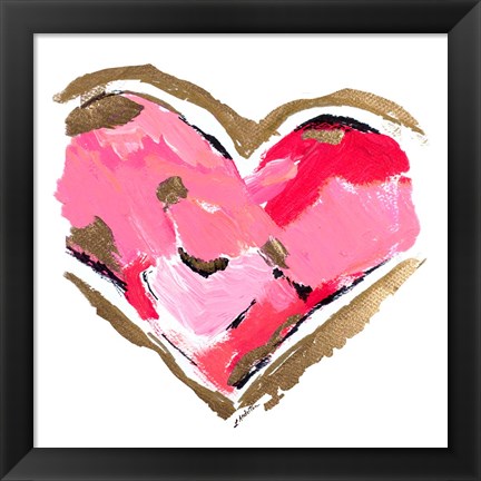 Framed Heart Full of Love II Print