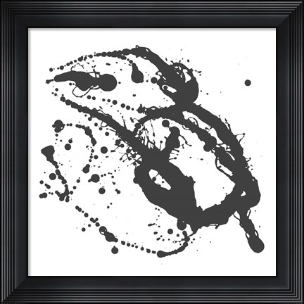 Framed Abstract Splash I Print