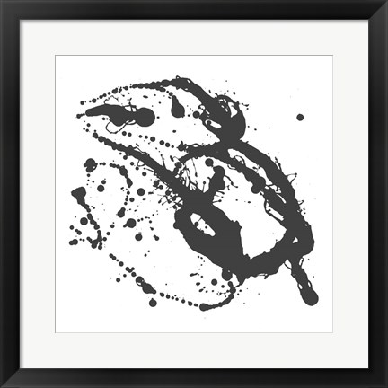 Framed Abstract Splash I Print