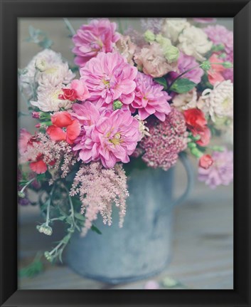 Framed Spring Floral Arrangements Print