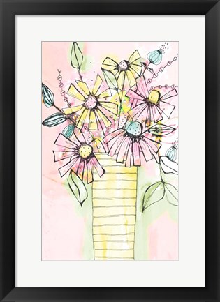 Framed Wildflowers Vase Print