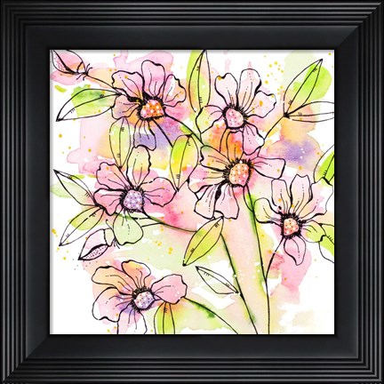 Framed Splash of Beauty Florals Print