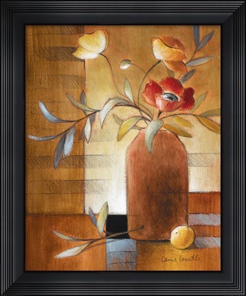 Framed Afternoon Poppy Still Life II Print