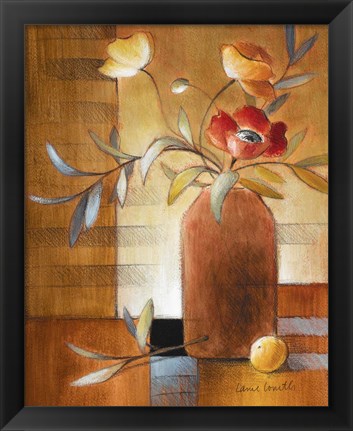 Framed Afternoon Poppy Still Life II Print