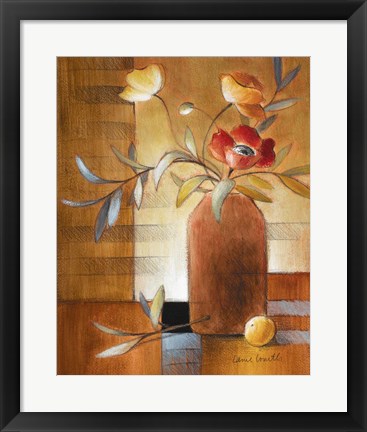 Framed Afternoon Poppy Still Life II Print