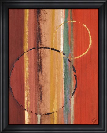 Framed Orbiting Moons I Print