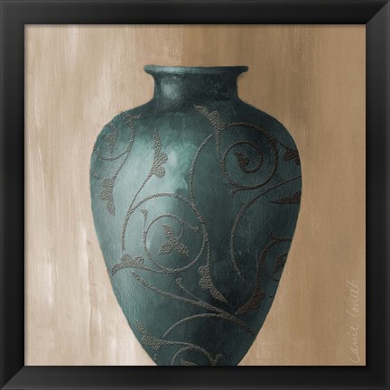 Framed Blue Vessel II Print