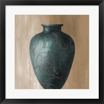 Framed Blue Vessel II Print