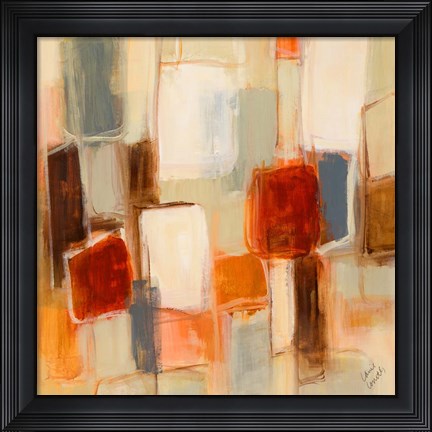 Framed Peaceful Prelude Square I Print