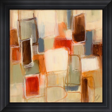 Framed Peaceful Prelude Square II Print