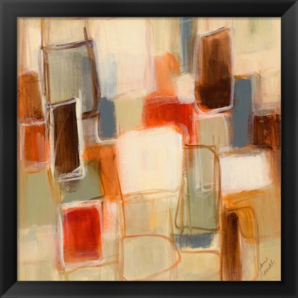 Framed Peaceful Prelude Square II Print