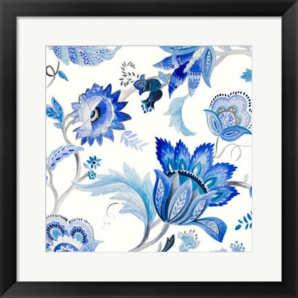 Framed Capri Floral I Print