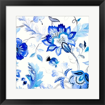 Framed Capri Floral II Print