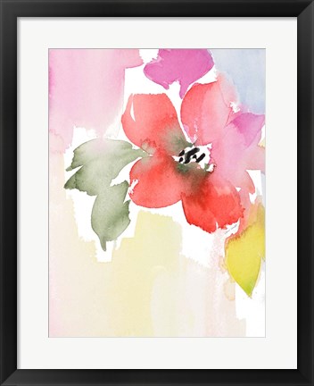 Framed Modern Fleur II Print