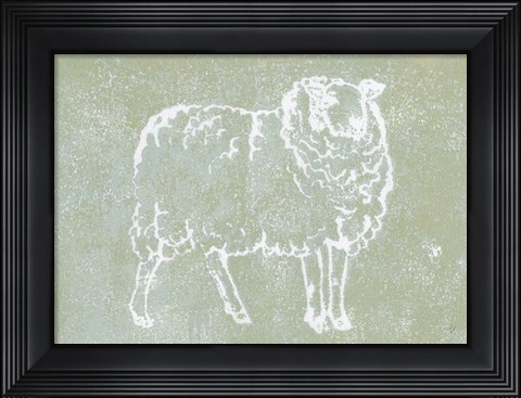 Framed Country Sheep Print