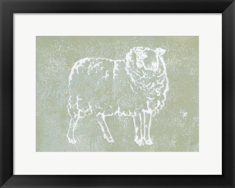 Framed Country Sheep Print