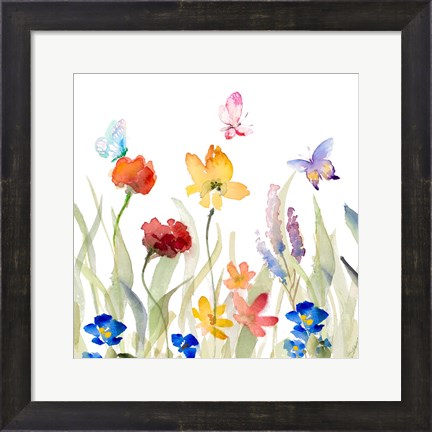 Framed Wildflower Garden Print