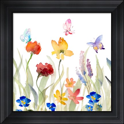 Framed Wildflower Garden Print